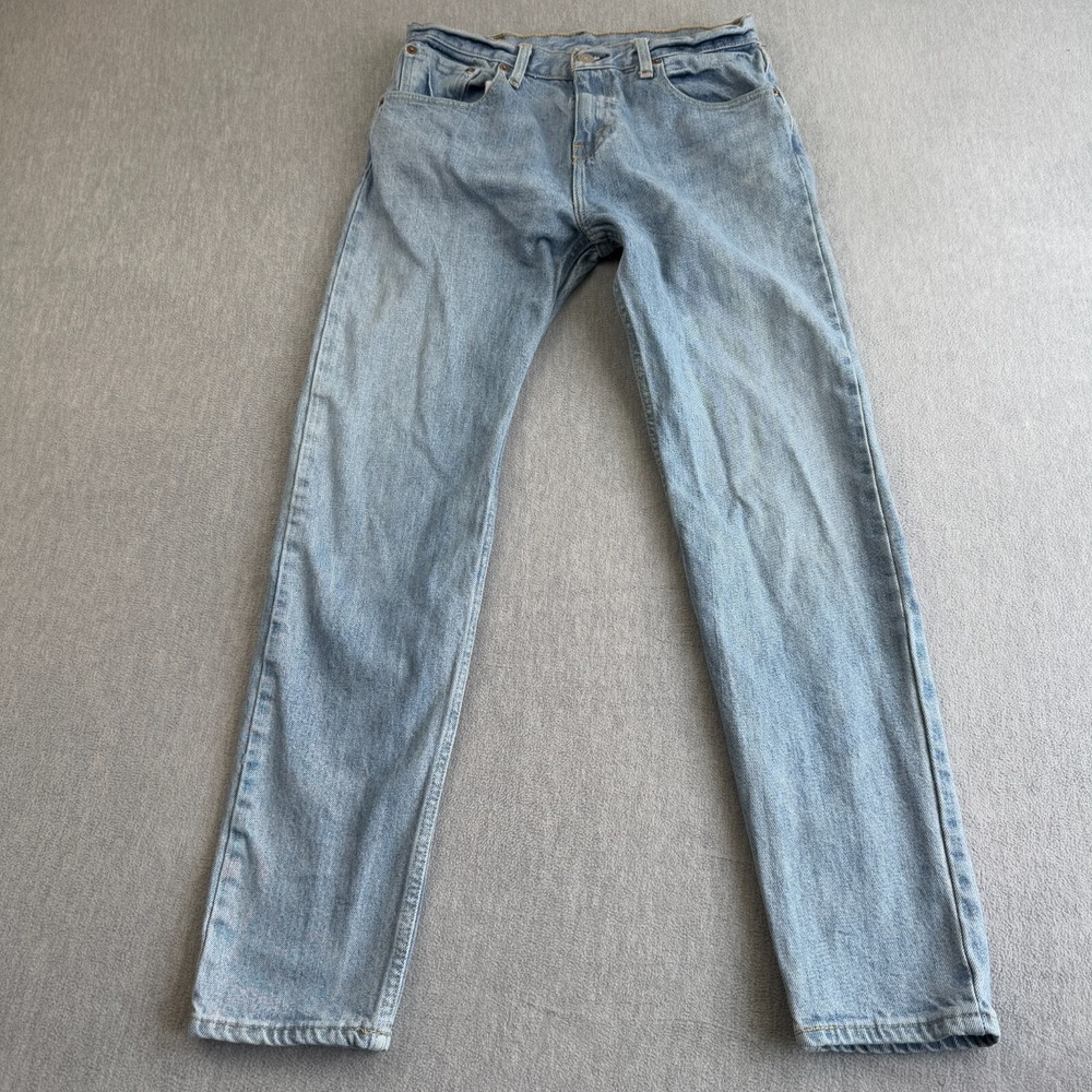 Levis 512 Jeans Men 29X30 Blue Light Wash Denim Slim Tapered Slim Preppy Stretch